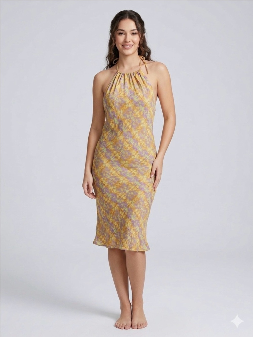 Tigerlily Yasmin Winnie Mini Dress Size US 6 AU 10 Kaleidoscope Gold Viscose NWT
